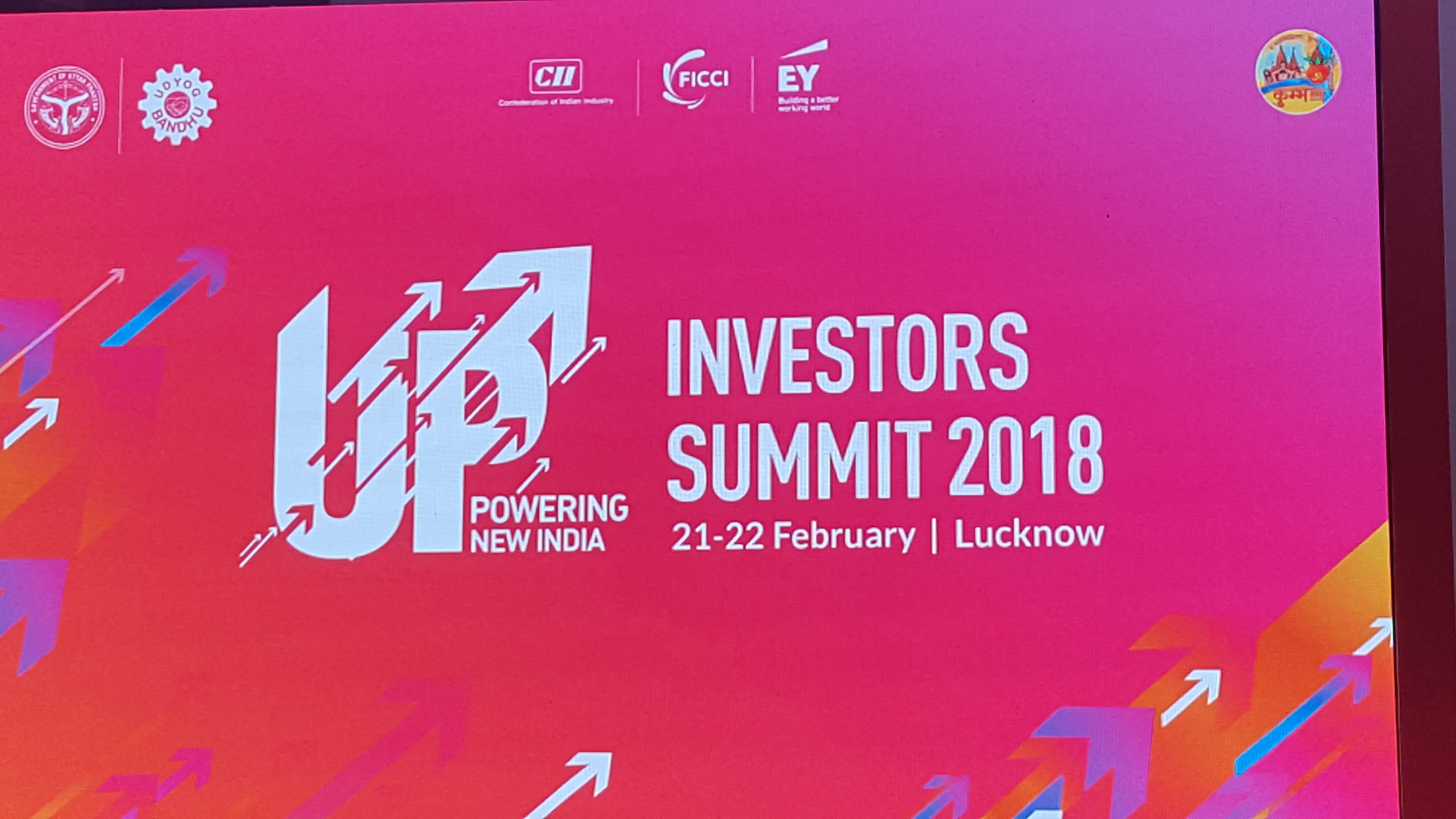 UP Investor Summit 21-22 Feb 2018 @ Lucknow India