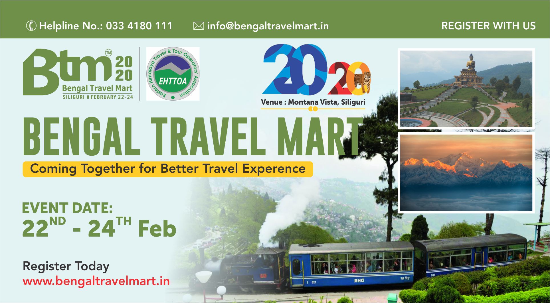Bengal Travel Mart 2020- 22nd to 24th Feb 2020